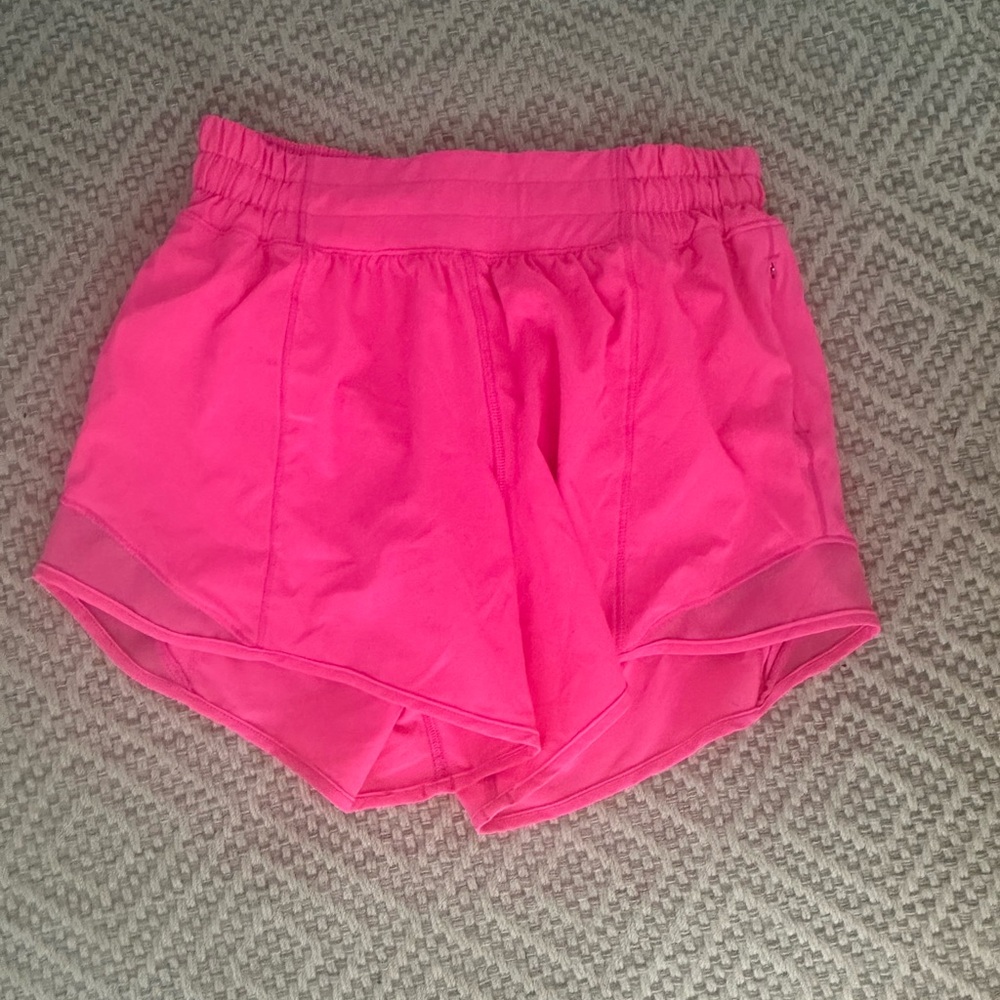 Lululemon Tall Hot Pink Hotty Hot Shorts size 4